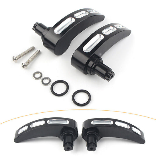 2x Black Saddlebag Lid Lifter Latch Levers Fit for Harley Road Glide 2014-17 Q