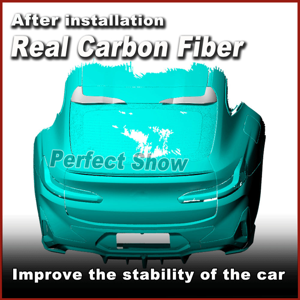Fit for BMW G02 X4 M40i F98 X4M 2023-2024 REAL CARBON Rear Roof Spoiler Wing Lip
