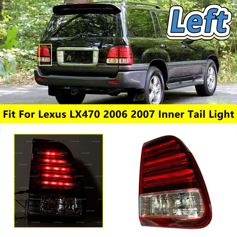 The red left-side rear brake stop light inside the taillight is applicable to the for Lexus LX470 2006 2007 Q