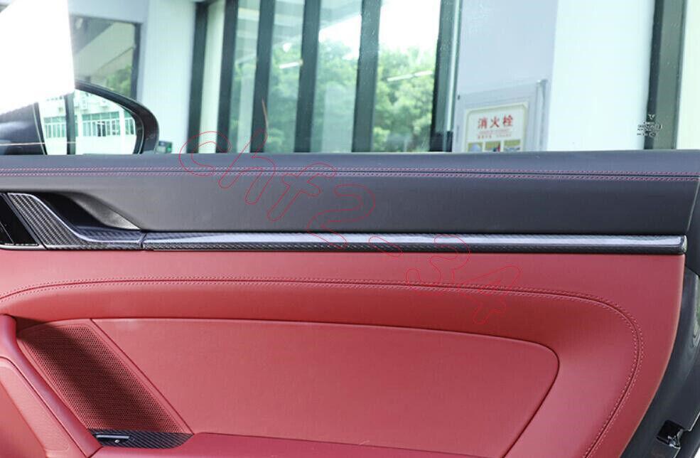 for Porsche 911 992 19-2023 Dry Carbon fiber Inner Door Armrest Decor Cover Trim