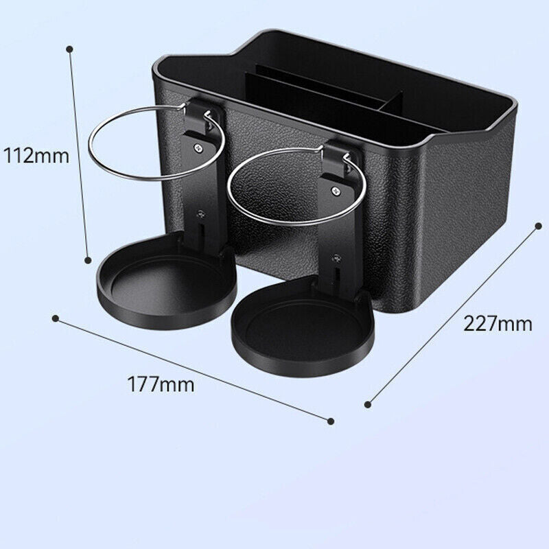 Car cup holder armrest storage box, multi-functional tissue, coffee and beverage storage box - n