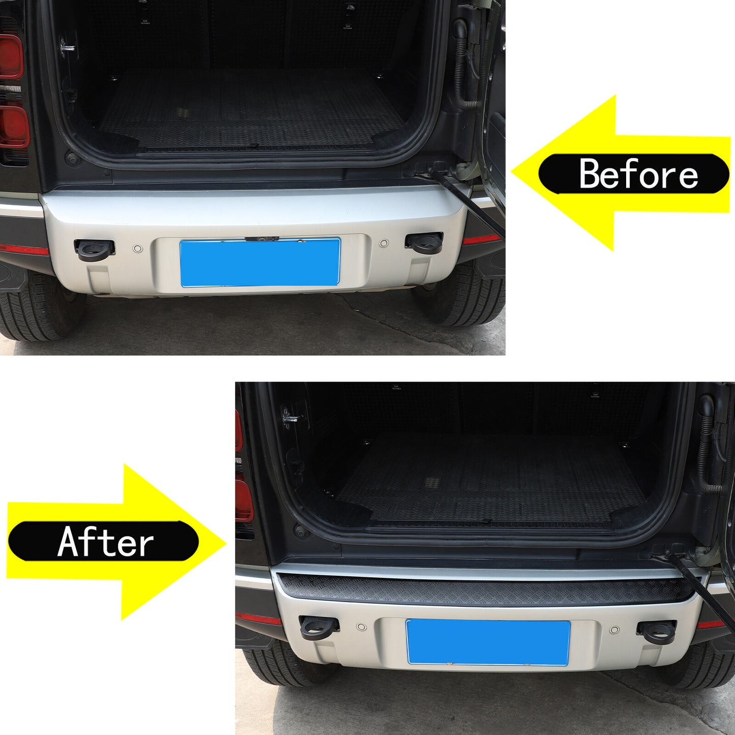 Fit for Land Rover for Defender 90 110 2020 - 23 Rear Bumper Molded Trim Protective Film Matte