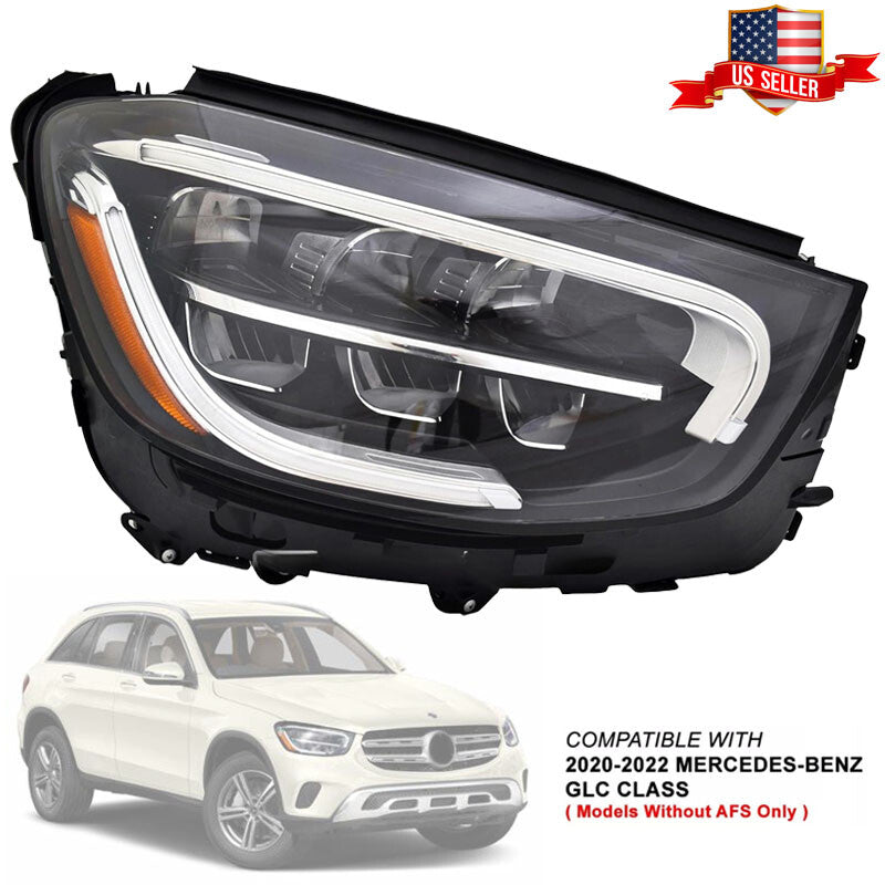 For 2020 - 2022 for Mercedes-Benz GLC LED Headlamp NO Adaptive Right Side MB2503262