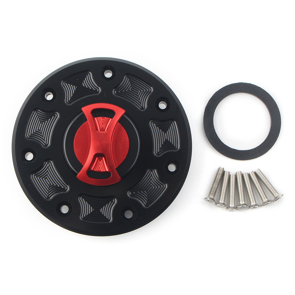 Red Fuel Gas Tank Cap Cover for Kawasaki 500 ZX-6 ZX-7 ZX-9 ZRX-1100