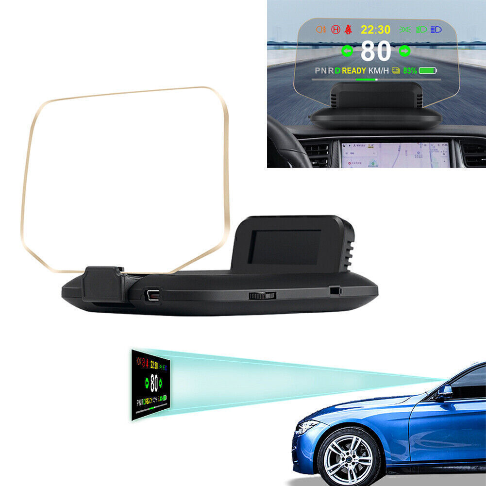 for Tesla Model 3 Y Head Up Display OBD Speedometer Gauge Battery Power Display Q