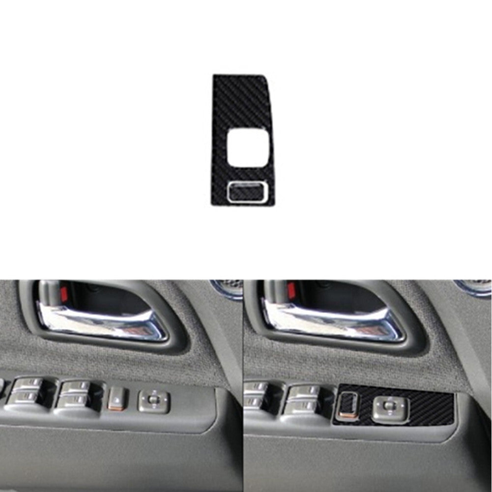 2Pcs Carbon Fiber Door Speaker Outer Frame Cover Trim for KIA Cadenza 2014-2016 v
