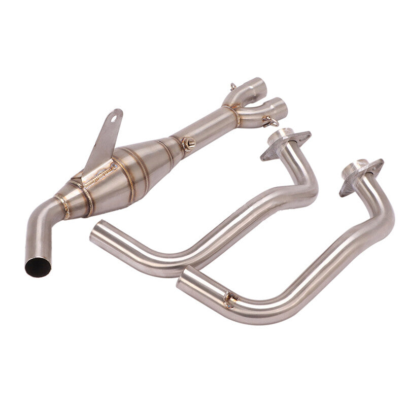 Modified Exhaust System Front Header Link Pipe for Yamaha YZF R3 MT-03 R25 MT-25