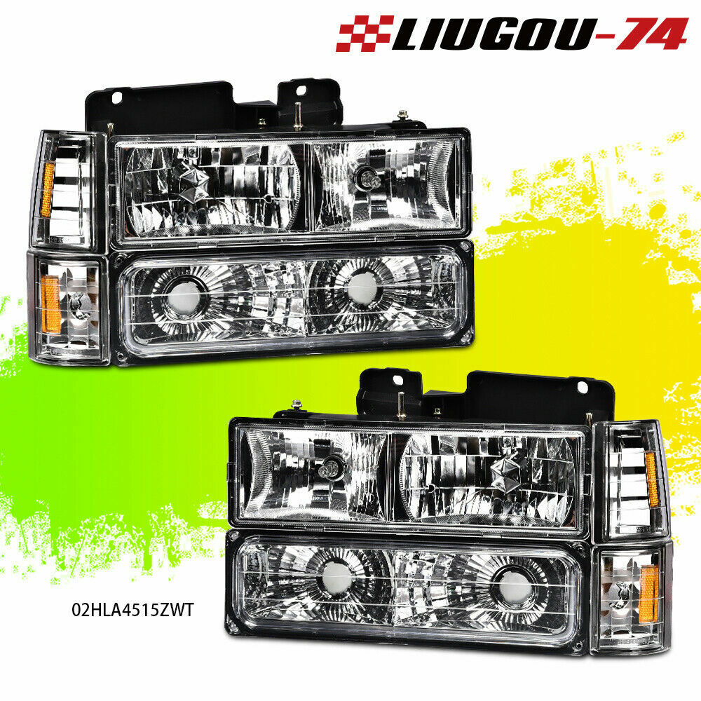 Suitable for 94-98 for GMC C10 C/K for Sierra headlights+bumper corner lights- v