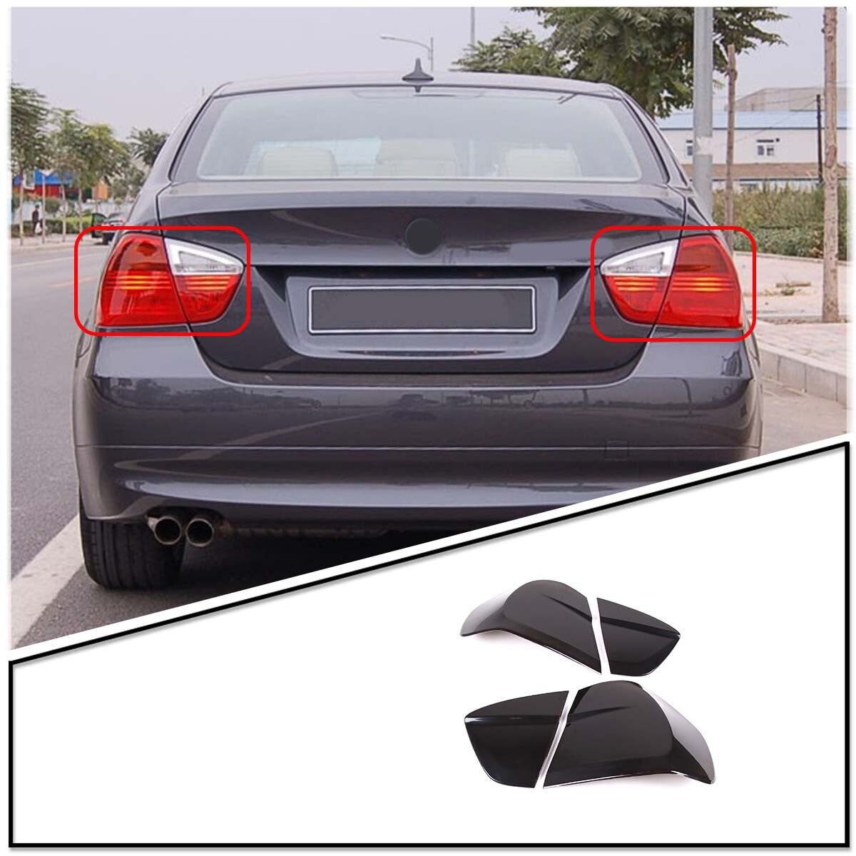 Carbon steel rear fog lampshade decoration suitable for FJ Cruiser 2007-2021- v