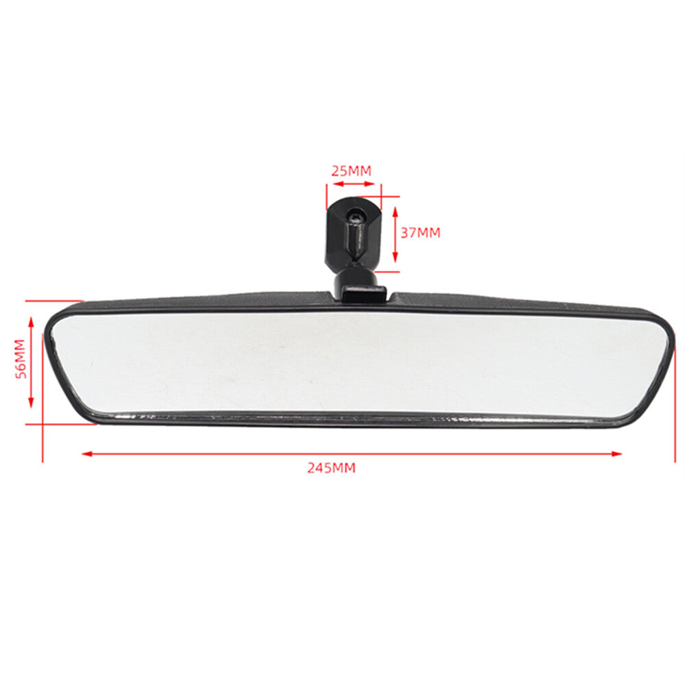 10-inch ABS black rearview mirror, suitable for both day and night use, for car interior replacement. n