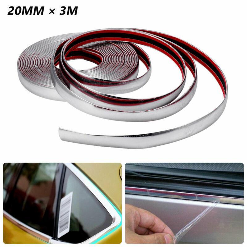 chrome DIY molded trim strips for SUVs, suitable for grille, window, door, and bumper installation. n