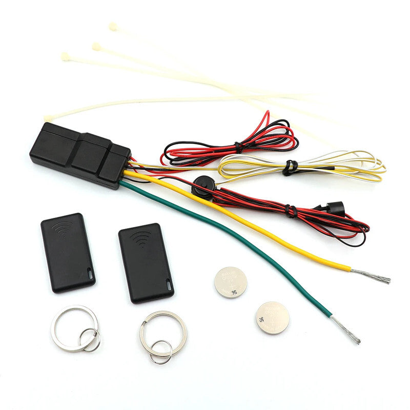 2.4GHz RFID Car Wireless Engine Lock Burglar Cut Off Auto Unlock Alarm System