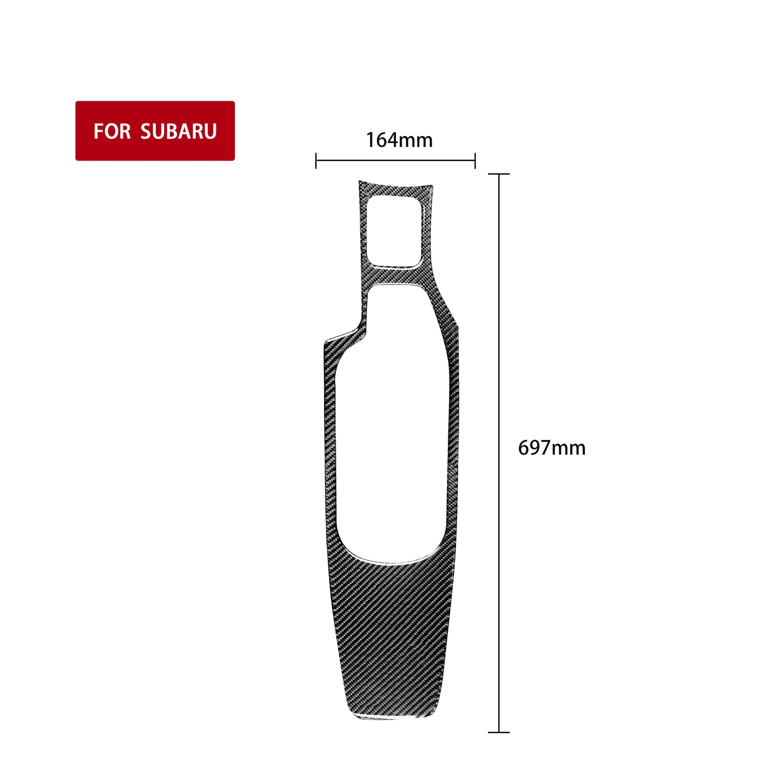 Carbon Fiber Automatic Transmission Gear Shift Trim for Dodge for RAM 1500 2013-2015 v