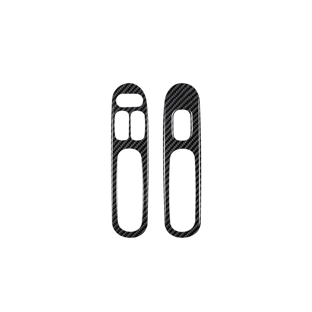 Suitable for Audi Q5 2018-2021 carbon fiber sticker interior door anti kick panel cover decoration- v