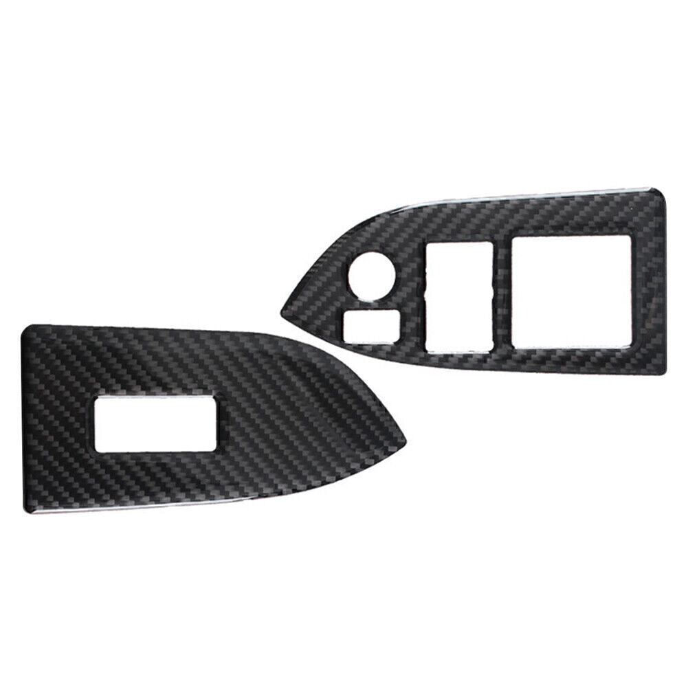 Black Carbon Interior Window Switch Button Trim Fit for Subaru BRZ for Toyota 86 RHD Q