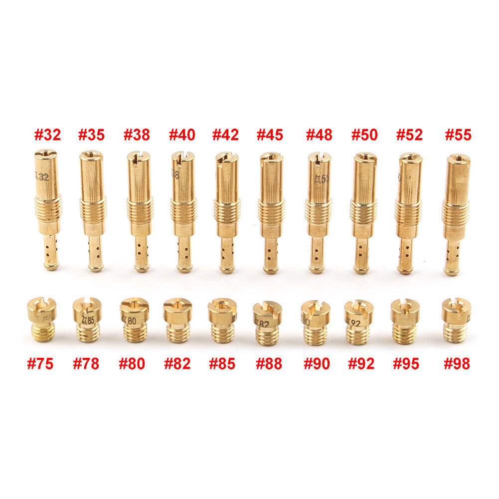 75-98 Main Jet & 32-55 Slow Jet Kit Fit NSR KSR PWK Keihin OKO CVK Carburetor Q