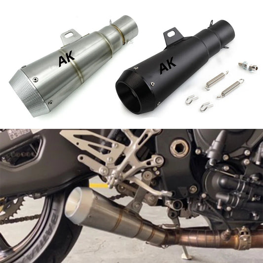 REALZION Universal Motorcycle Scooter 51mm Exhaust Mufflerb Pipe Muffler Pipe