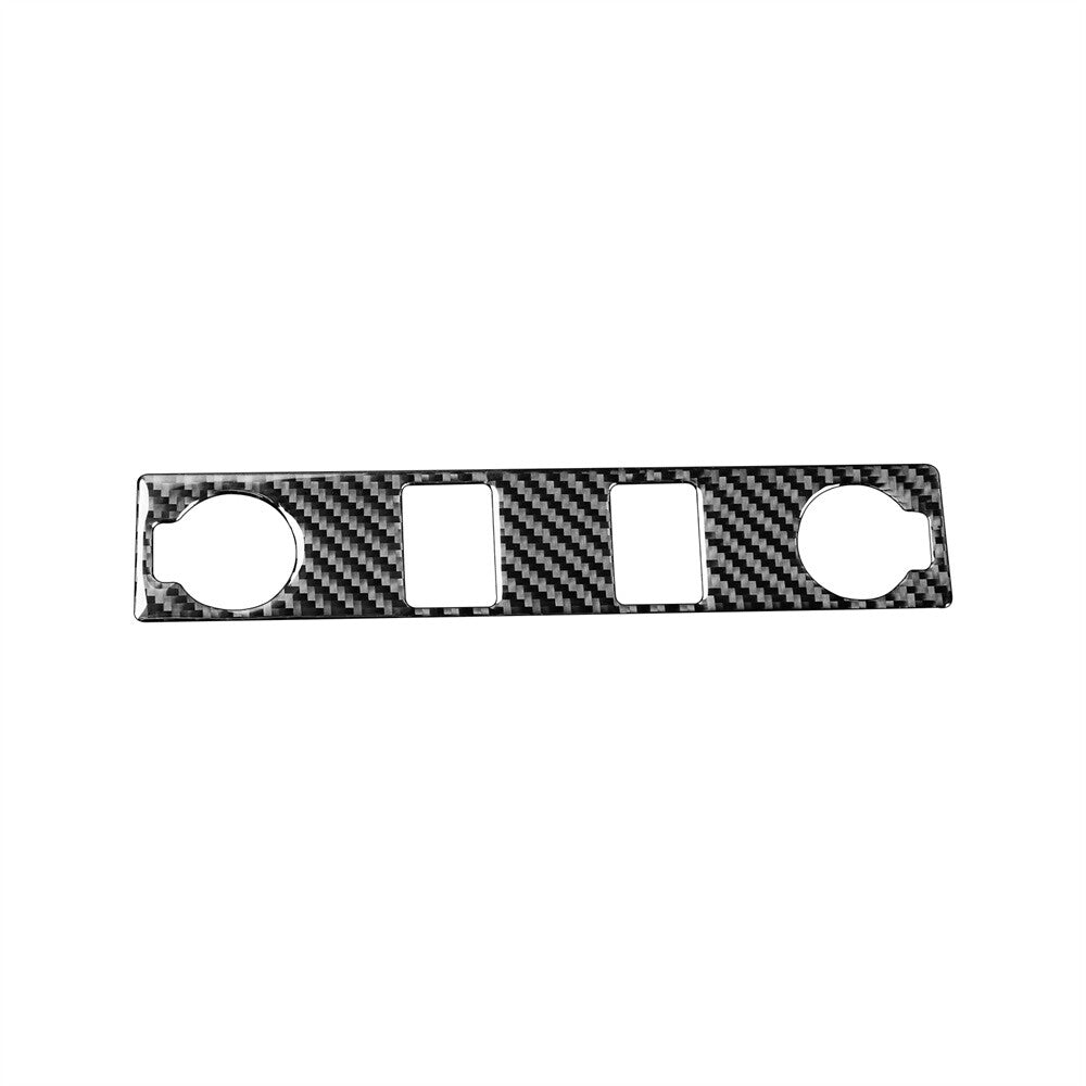 Carbon Fiber Cigar Lighter Switch Cover Trim Sticker for Toyota Tundra 2014-2018