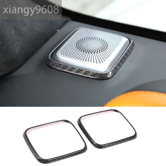for Benz G Class W463 G63 G500 2019-23 Real Carbon Fiber Dashboard Speaker Cover n