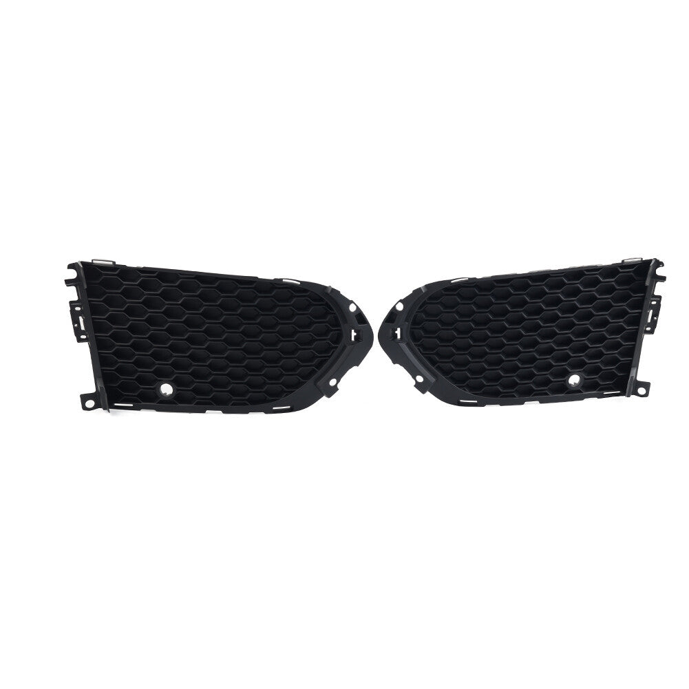 Closed Mesh Front Bumper Fog Light Lamp Grill Grille With PDC Fit for Jaguar F-Pace