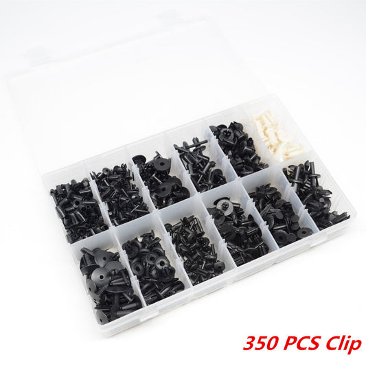 350Pcs Car Panel Push Pin Rivet Trim Clips Assortments Nylon Buckle Universal
