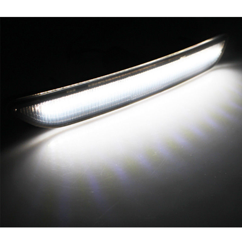 Smoked lens, pure white LED front marker lights for 2010-2014  for ford  Mustangs. Q