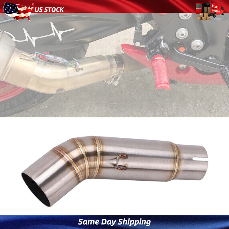 Dirt Bike Exhaust Mid Link Pipe Slip On 51mm New for Suzuki GSXR 600 750 Muffler