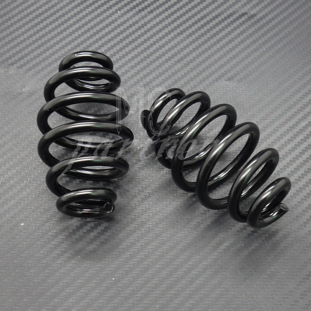 Black 3 Barrel Coiled Solo for Seat Spring for Harley Chopper Bobber Softail Custom Q