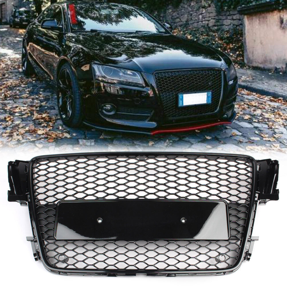 HONEYCOMB SPORT MESH RS5 STYLE HEX GRILLE BLACK GRILL FOR 08-12 for AUDI A5/S5 B8 8T