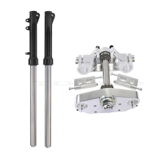 Shock Triple Tree Fit Pit Dirt fork for bicycles 70cc, 90cc, 110cc, 125cc Apollo SSR