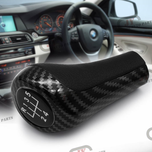 5-speed carbon fiber gear shift lever for X1, X3, X5, E46, E90, E91, E92. n