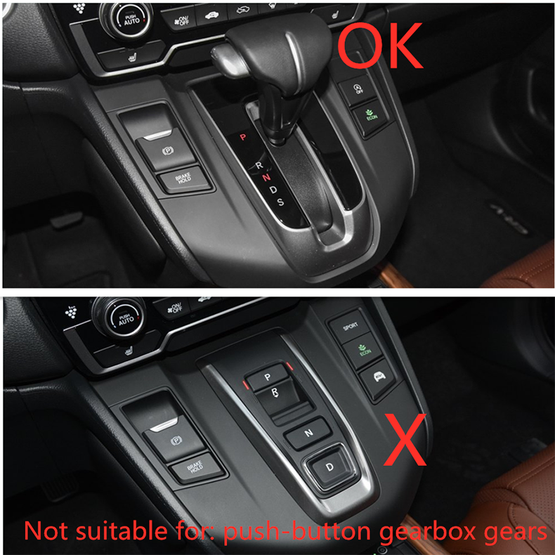 for Honda CR-V CRV 2017-2022 Carbon fiber Gear Shift Knob Molding Cover Trim cap