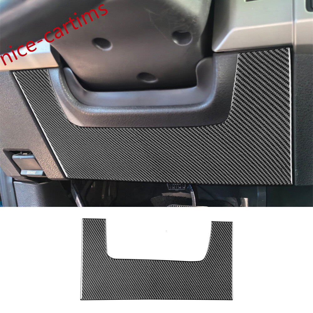Carbon Fiber Steering Wheel Lower Panel Trim for Ford F150 2009-2014 Accessories