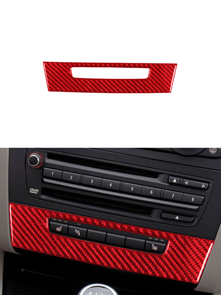 2Pcs Carbon Fiber Interior Gear Shift Frame Cover Trim for Lexus RX300 1998-2003 v