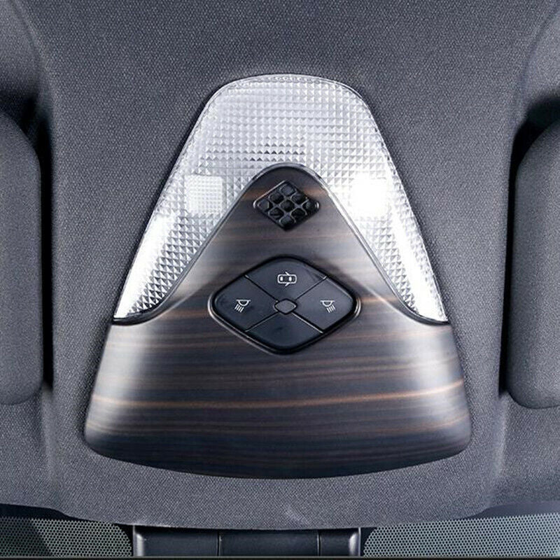 Wood Grain Front Reading Light Lamp Cover Trim Fit for Toyota C-HR CHR 2016-2022