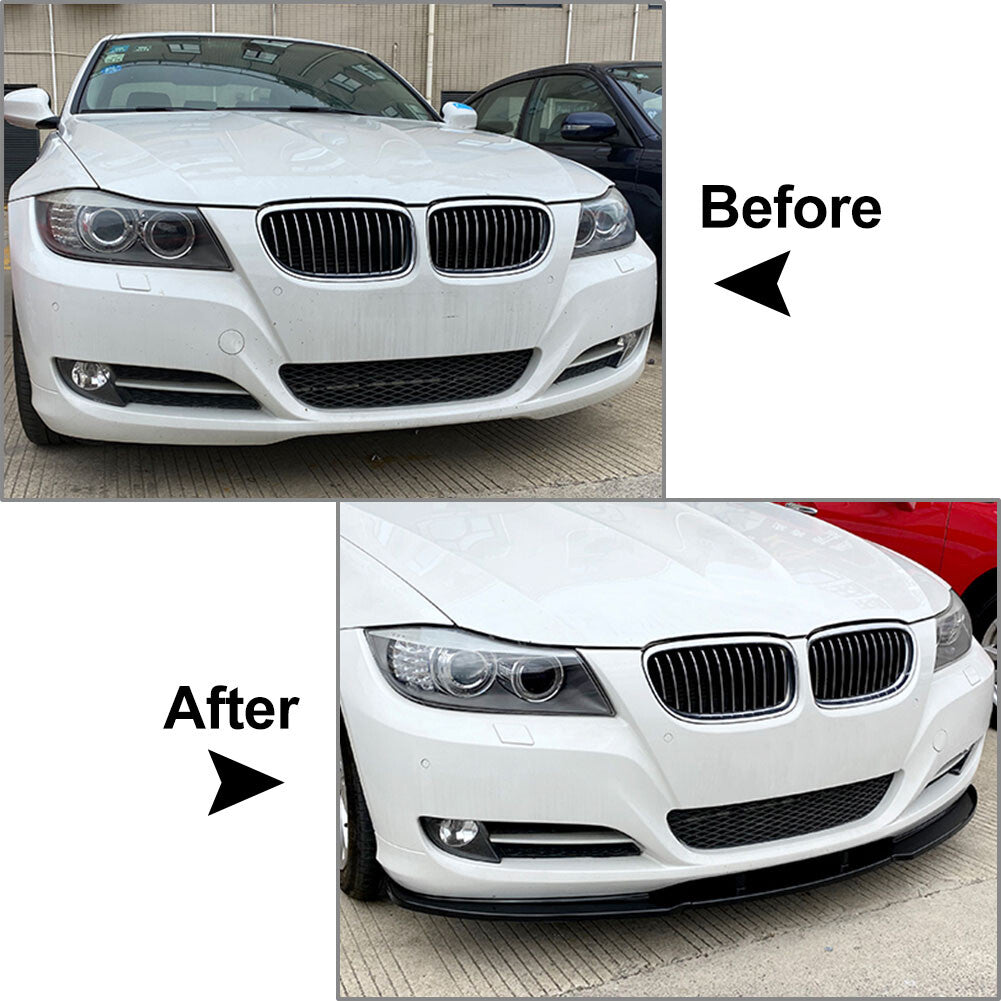 Front Bumper Spoiler Lip for BMW 3 Series E90 4-Door Sedan 2009-2012