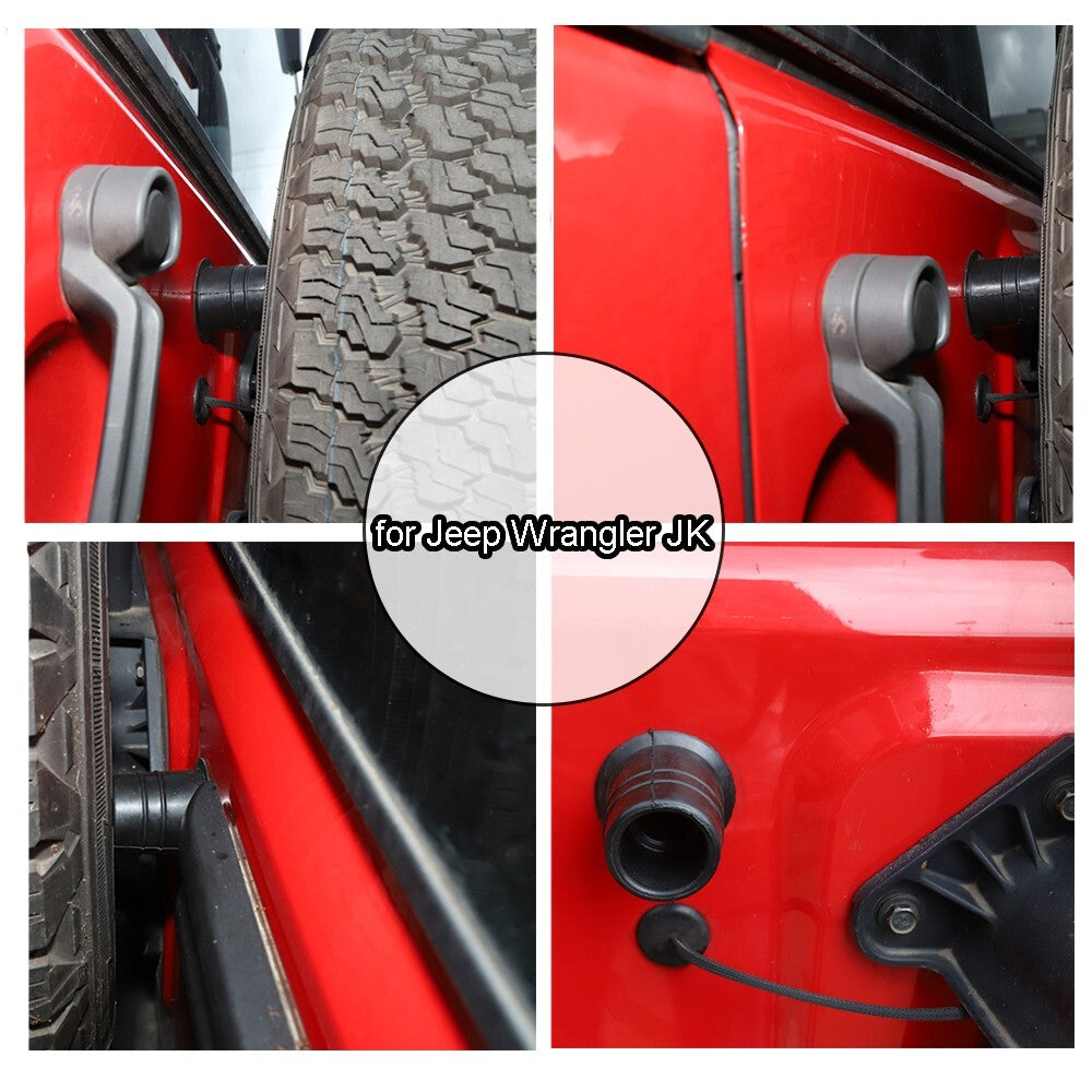 2PCS Spare Tire Rubber Pad Mat Impact Cover for Jeep for Wrangler JK JL JT 2007-2024