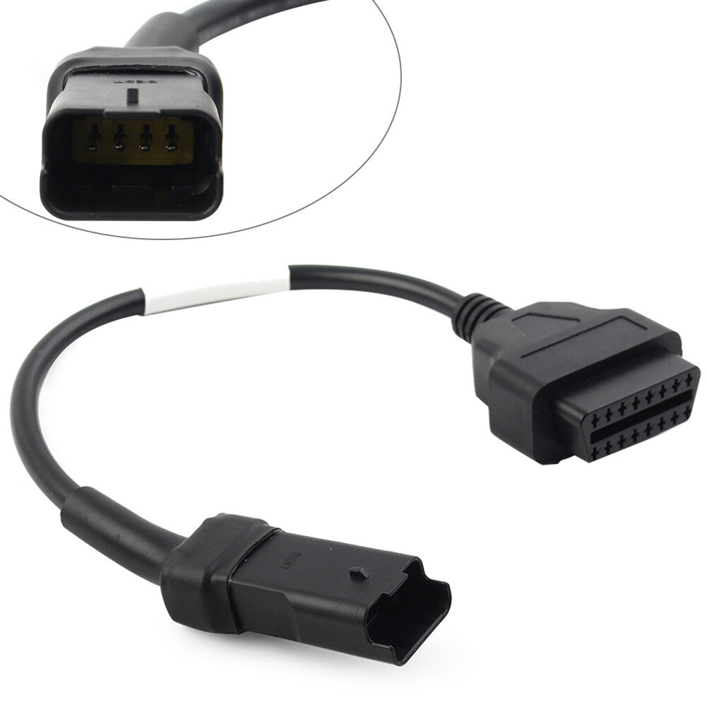 for Ducati 696 796 4Pin to 16pin OBD2 Adapter Plug Cable Diagnostic Connector mo Q