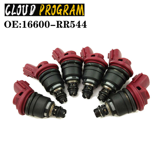 6 pcs/lot Fuel Injectors 16600-RR544 For Skyline R33 RB25DET ECR33 300ZX v