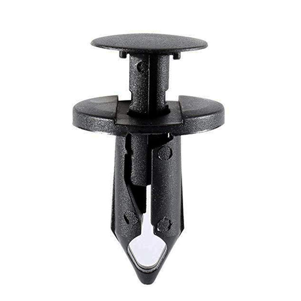 100X 8MM Clips Plastic Rivets Retainer Fender Bumper Push Pin Fastener For Hole