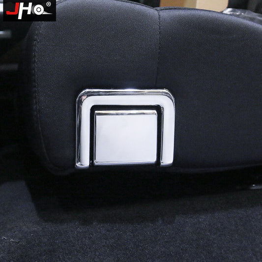 Car Inner Rear for Seat Switch Handle Cover Trim Silver for Toyota Tundra 2014-2021