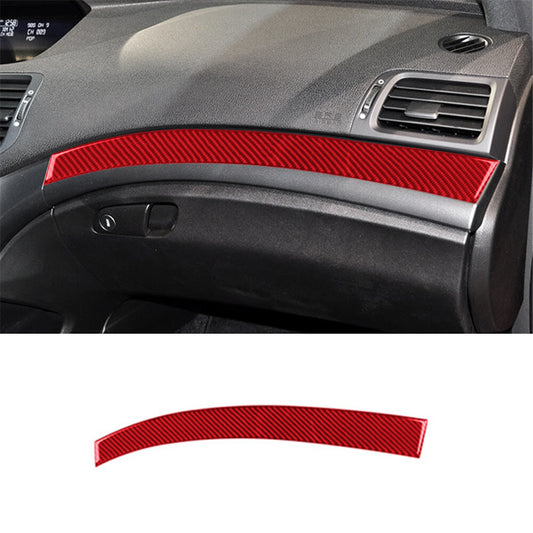Red Carbon Fiber Dashboard Frame Cover Trim for Dodge Journey 2009-2010 SXT SE v