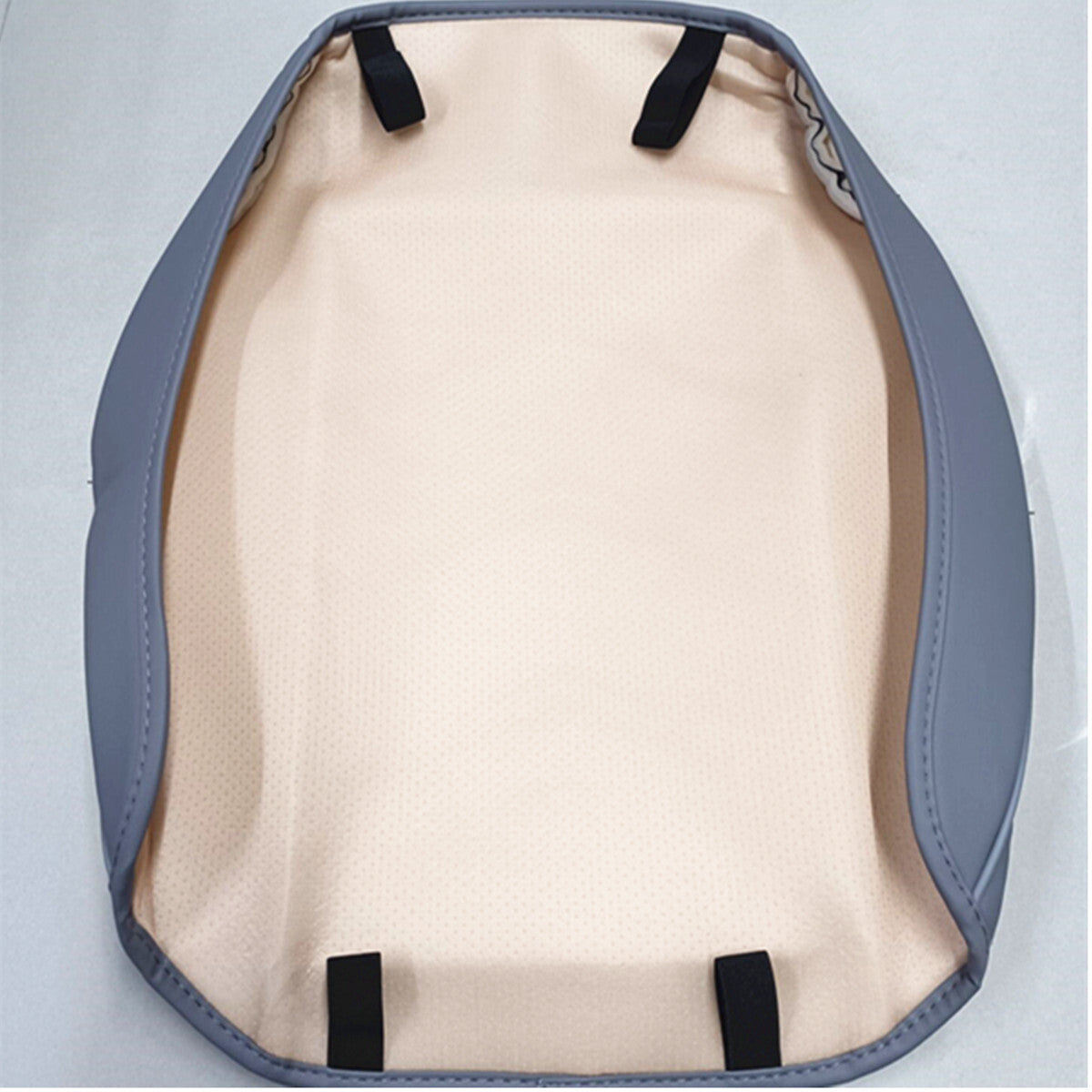 Gray PU Leather Car Front Cover Full Surround for Seat Cushion Protector Accessory