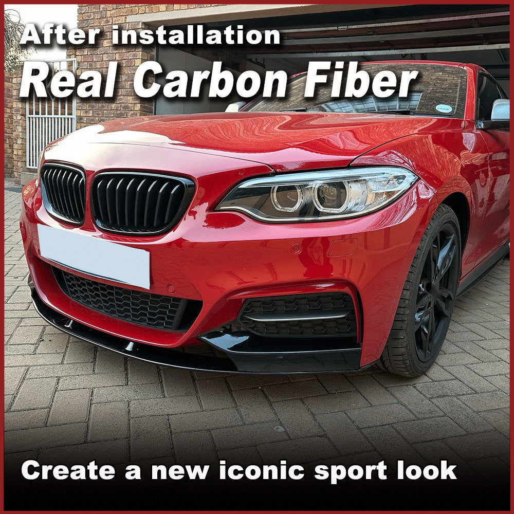 for BMW 2 Series F22 M235i M240i M Sport REAL Carbon Front Bumper Lip Spoiler