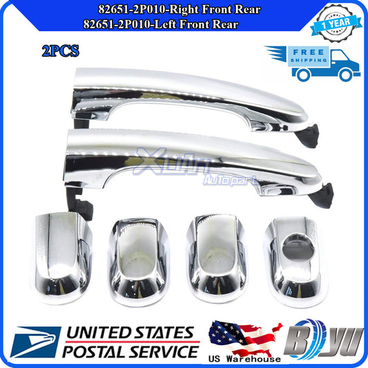 Suitable for 2011-15 for Kia Sorento chrome alloy door handles, left + right front and rear drives. v
