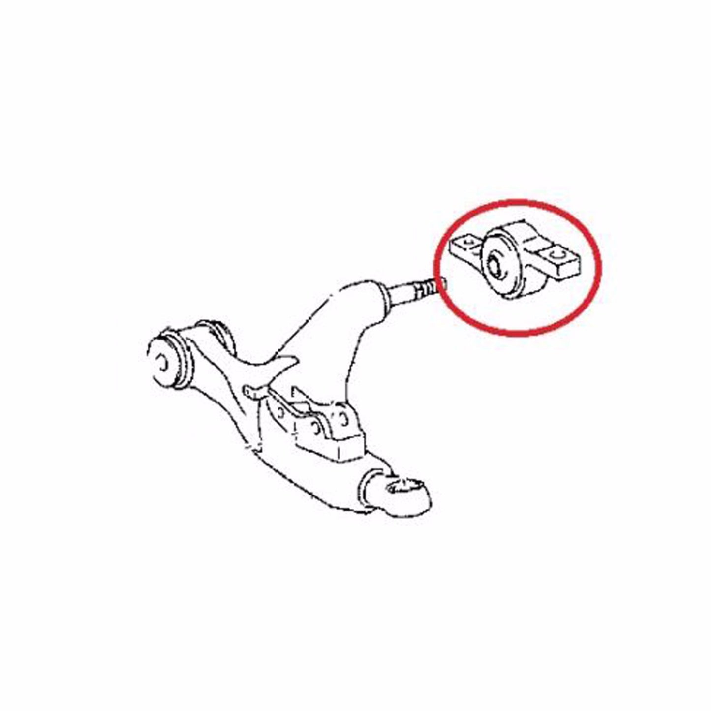 2-Piece Front Pressure Relief Arm Bushings for LEXUS IS350 GS350 GS430 GS460 (2006-2010) n
