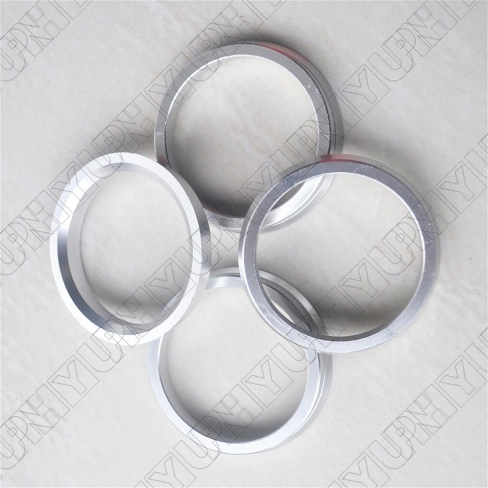 4 Pcs Aluminum Wheel Hub Centric Rings 57.1mm to 66.5mm, Hub Rings 66.5mm-57.1mm Q