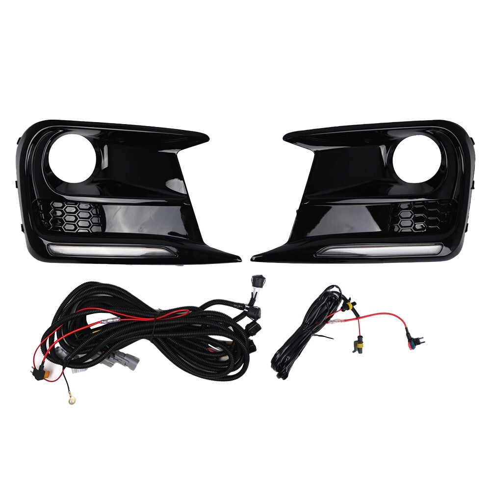 LED Daytime Running Lights Fog Bezel DRL Kit For 2018-2021 57731VA410