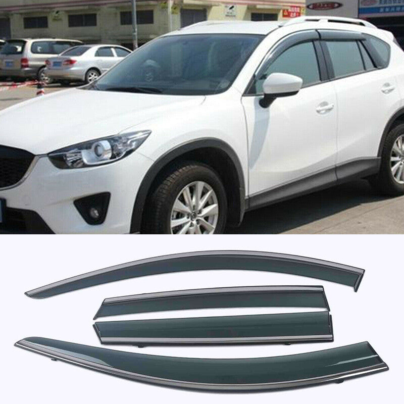 for Mazda CX-5 2012-16 Acrylic Window Visors Rain Guard Vent Sun Shade Deflector
