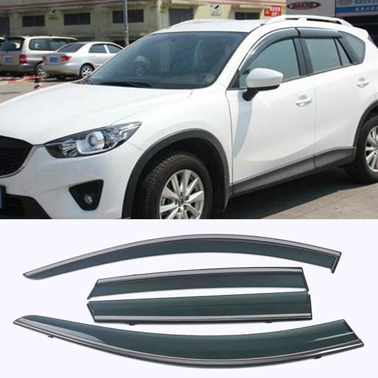 for Mazda CX-5 2012-16 Acrylic Window Visors Rain Guard Vent Sun Shade Deflector